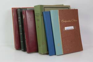 ALBUM, 7 st, med frimärken och förstadagsbrev, bl.a. Nordkorea, Storbritannien, Finland