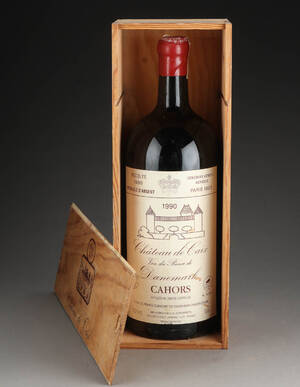 Chateau Caix, Cahors årgang 1990, 5 liters flaske