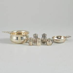 Saltpepparströare, silver