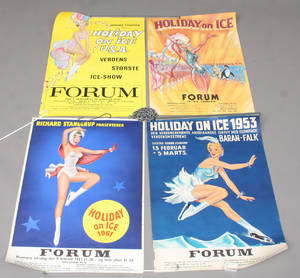 Ældre Holiday on Ice plakater 1953- 1960erne 4