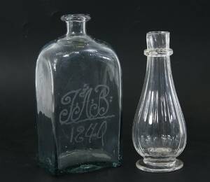 Glas 2 delar, 1800-tal