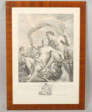 Jacob Gillberg kopparstick efter Charles-Joseph Natoire 1700-tal
