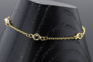 Barne armlænke med cubic zirkonia, 8 kt. guld
