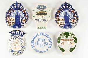 Samling Tuborg og Carlsberg Platter 6