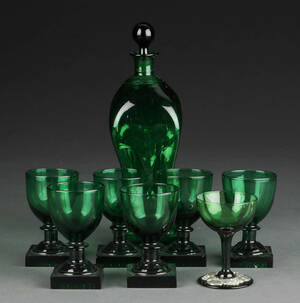 Holmegaard, samling grønne glas8