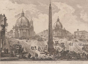 Giovanni Battista Piranesi. Veduta della Piazza del Popol