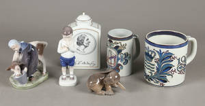 Kgl.BG. Figurer, thedåse samt krus 6
