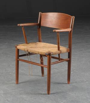 Børge Mogensen. Armstol fra Øresundsserien, model 538 af teak