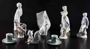 Samling figurer, bl.a. Lladro, Nao m.fl. 10