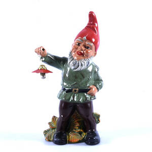 FIGURIN, tomte, keramik, troligen Heissner, Tyskland.