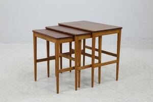 SATSBORD, 3 delar, teakek, 1950-tal