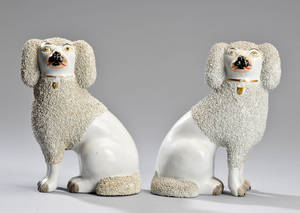Et par Staffordshire hunde, 1800-tallet 2