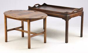 Bakkebord og Butlers Tray, mahogni 2