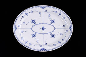 Uppläggningsfat, Musselmalet, 641, 37 cm, Royal Copenhagen