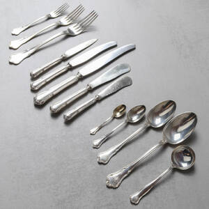 BESTICKSUPPSÄTTNING, 252 delar, silver