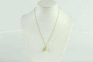 HALSKEDJA, pansar, med HÄNGE, guld, 18 k, ca 1,9 g