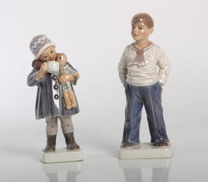 To dahl jensen figurer, no. 1106, 1225