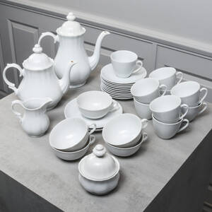 KAFFE- och TESERVIS, 13 delar, porslin